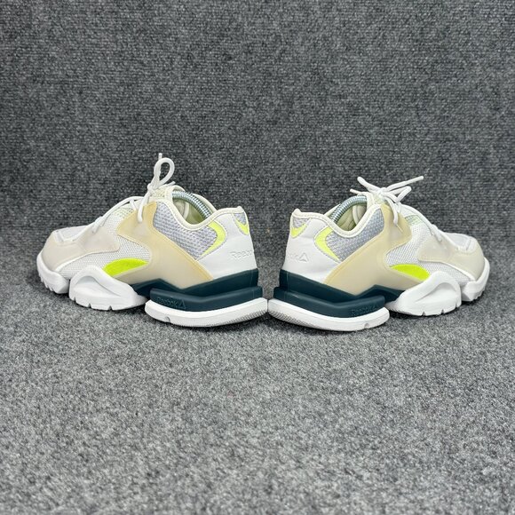 Reebok Run.R 96 Running Shoes Men\'s Size‎ 9.5 Grey Lime Retro Athletic Training